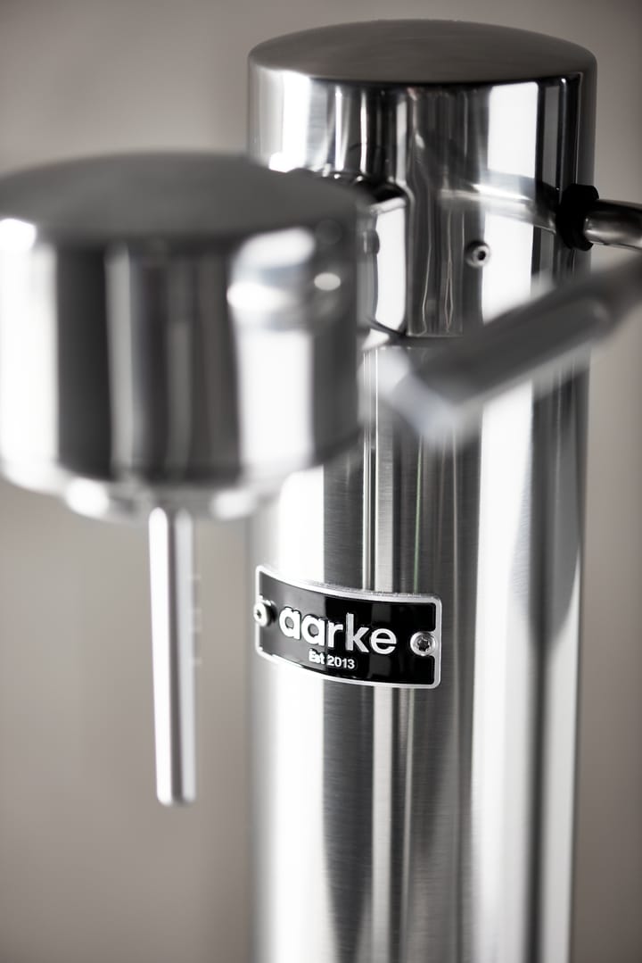 Carbonator 3 sodavandsmaskine, Poleret stål Aarke