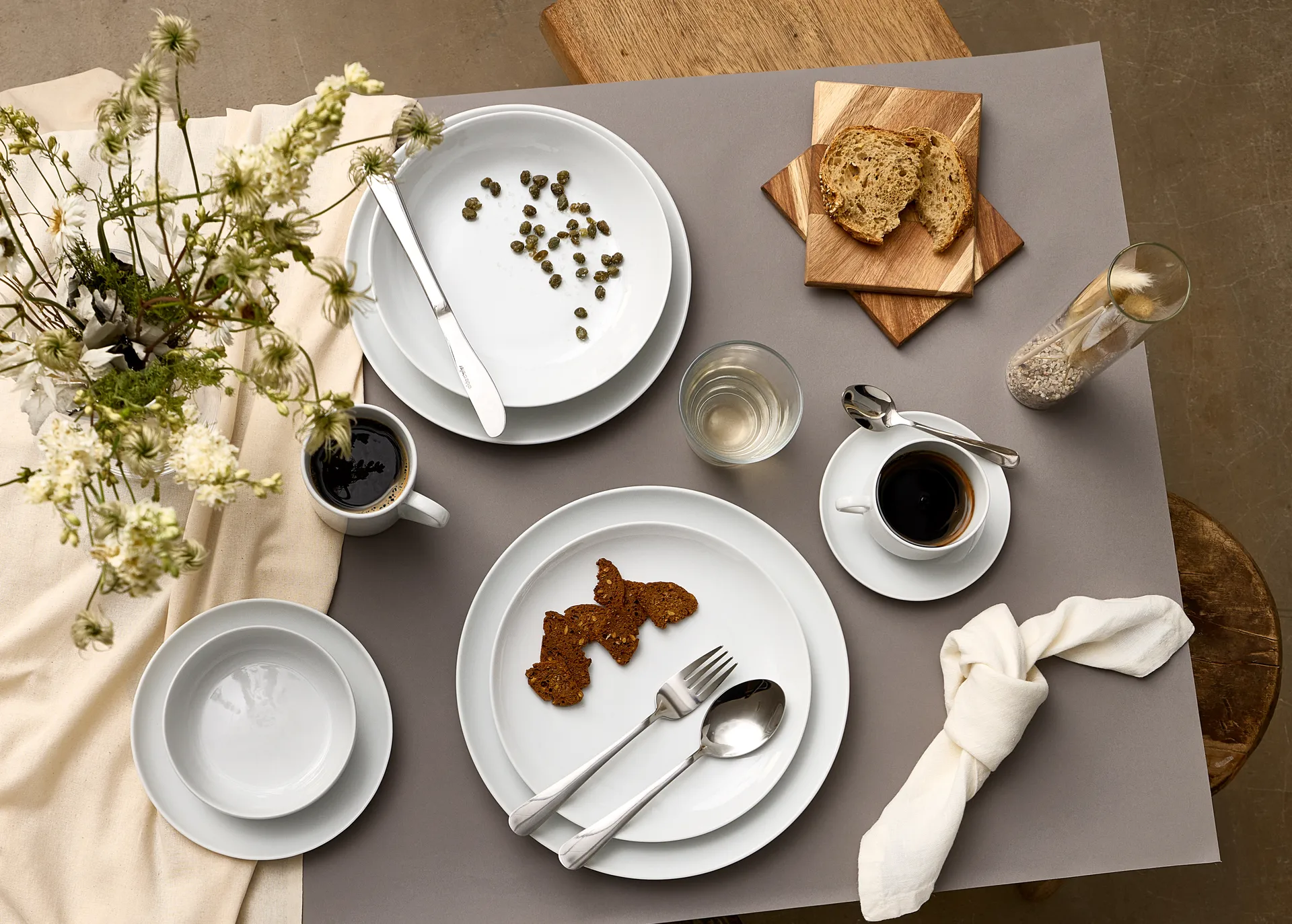 Atelier middagstallerken Ø25 cm 4 stk
, Super hvid Aida