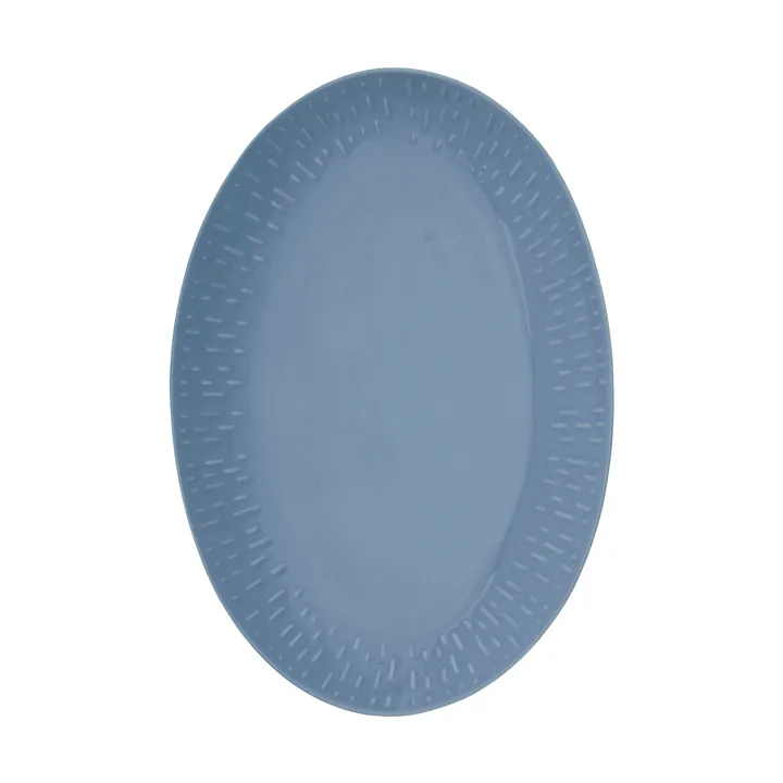 Confetti ovalt fad - Blueberry, 25,5x36 cm - Aida
