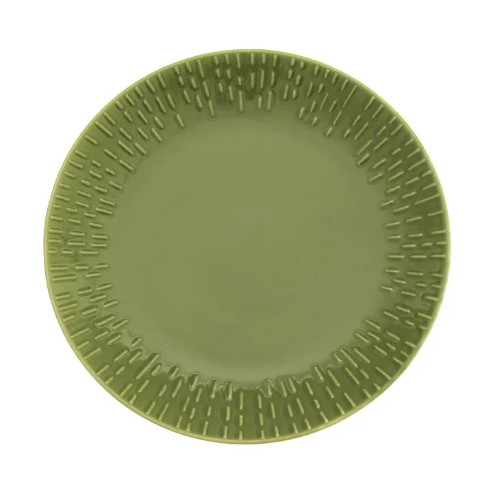 Confetti tallerken - Olive, Ø21 cm - Aida