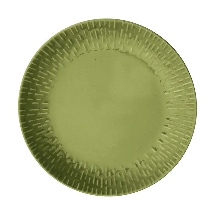 Confetti tallerken - Olive, Ø24 cm - Aida