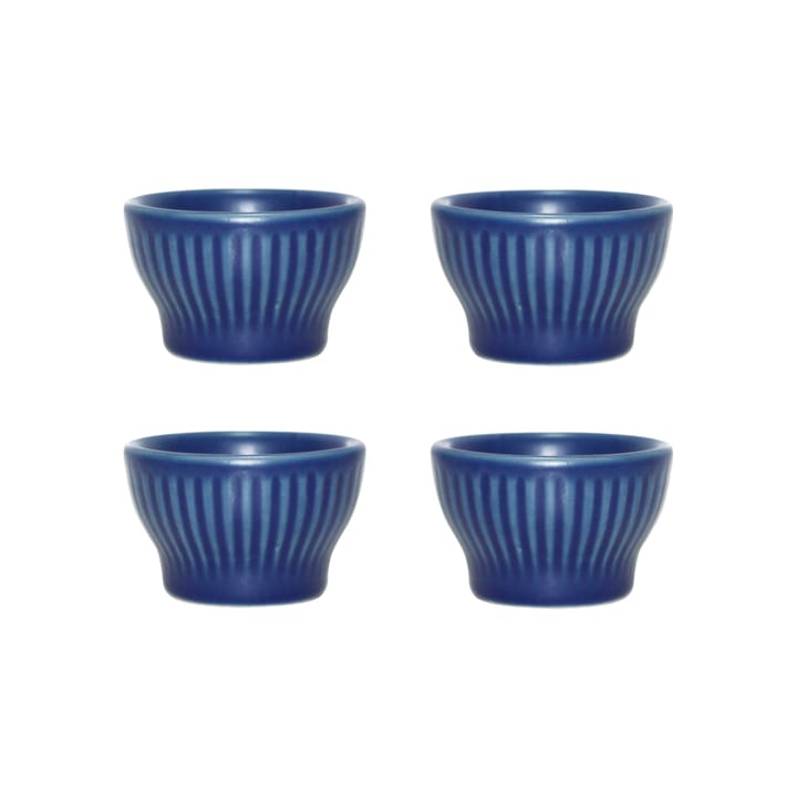 Groovy æggebæger 4-pak - Blue stoneware - Aida