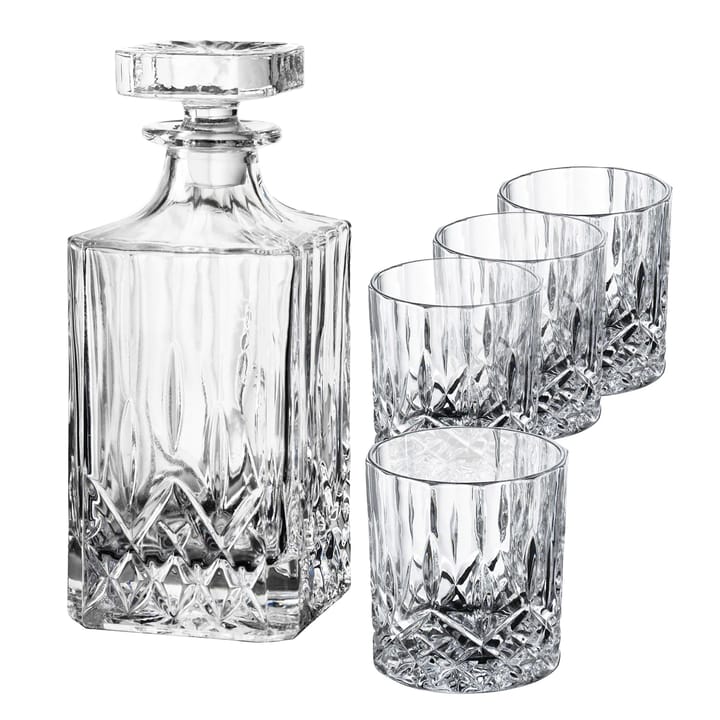 Harvey whiskeyset karaffel og 4 stk whiskeyglas - Glas - Aida