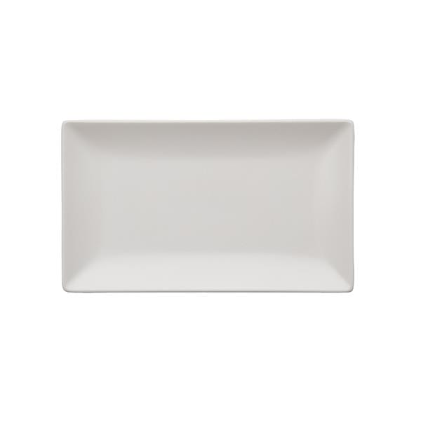 Quadro tallerken 25x15 cm - Hvid - Aida