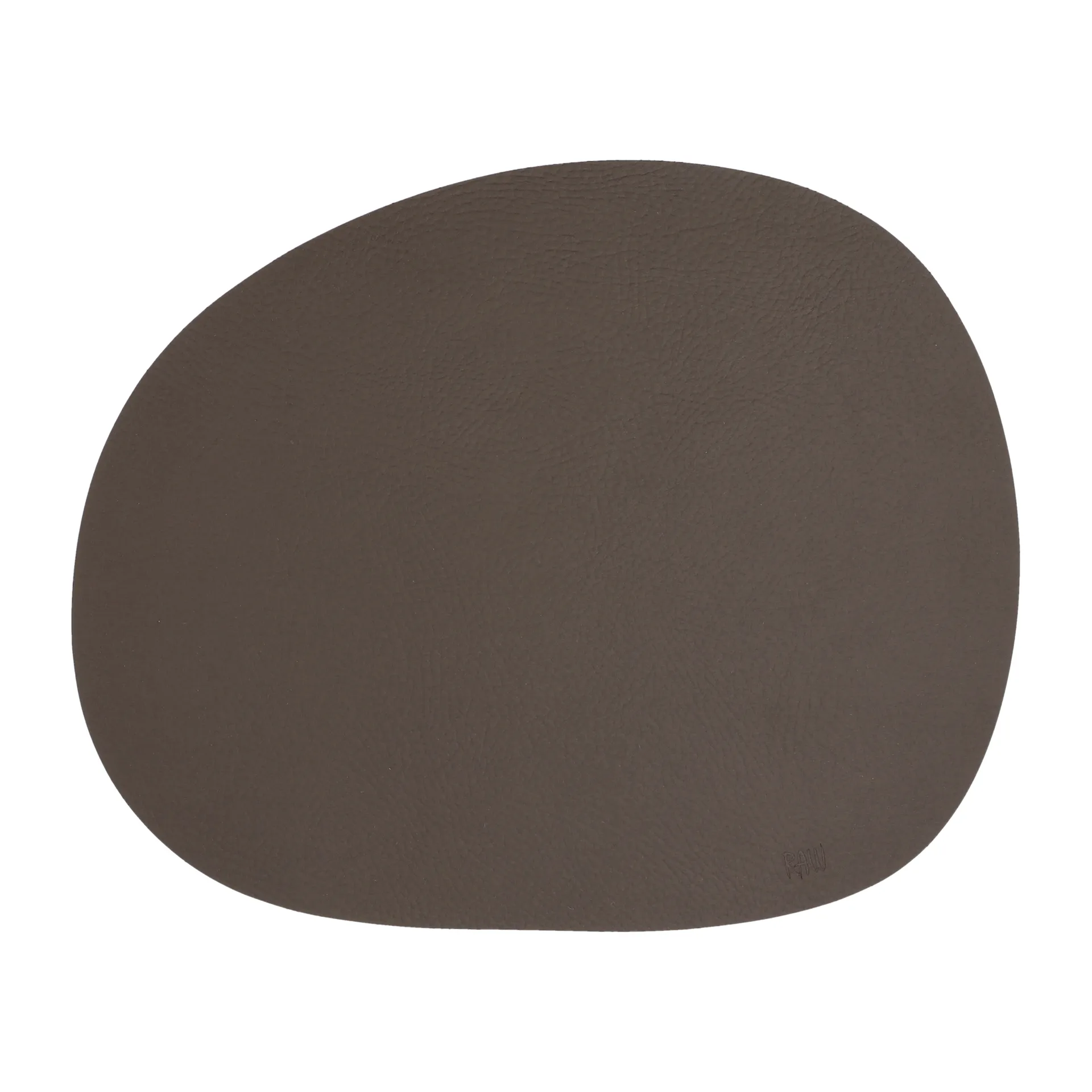 Raw dækkeserviet læder, Brown buffalo (brun) Aida