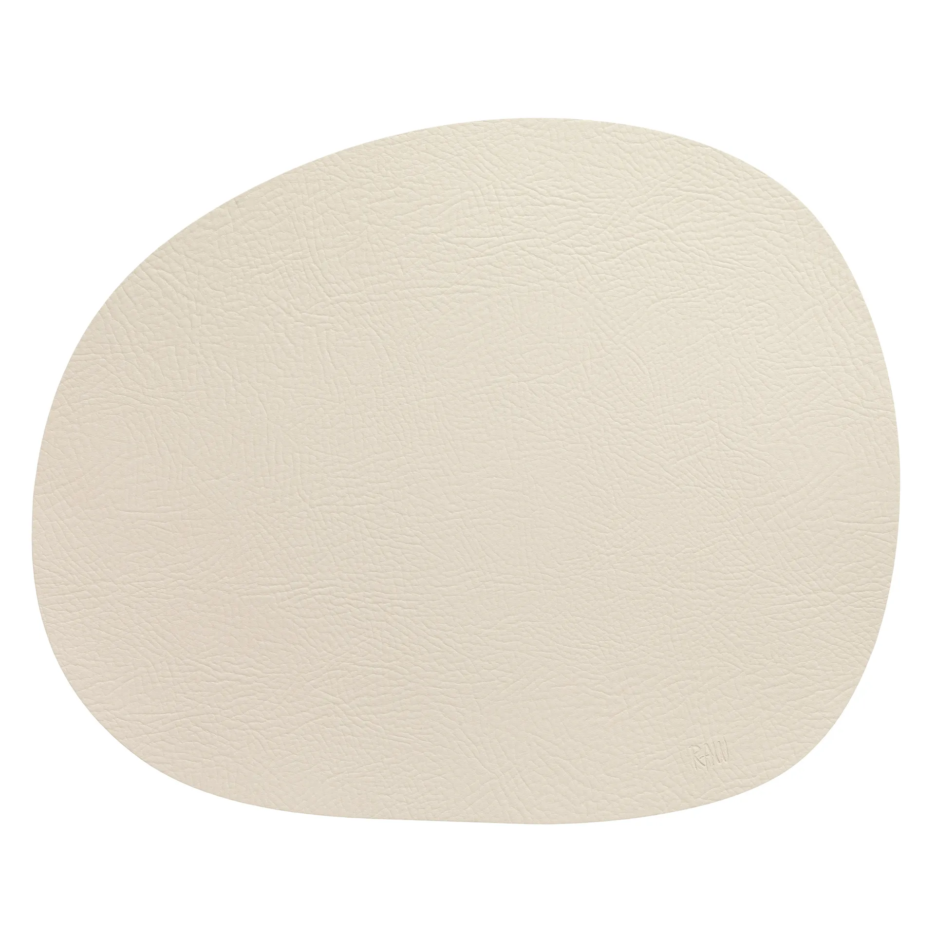 Raw dækkeserviet læder, Warm nude buffalo Aida