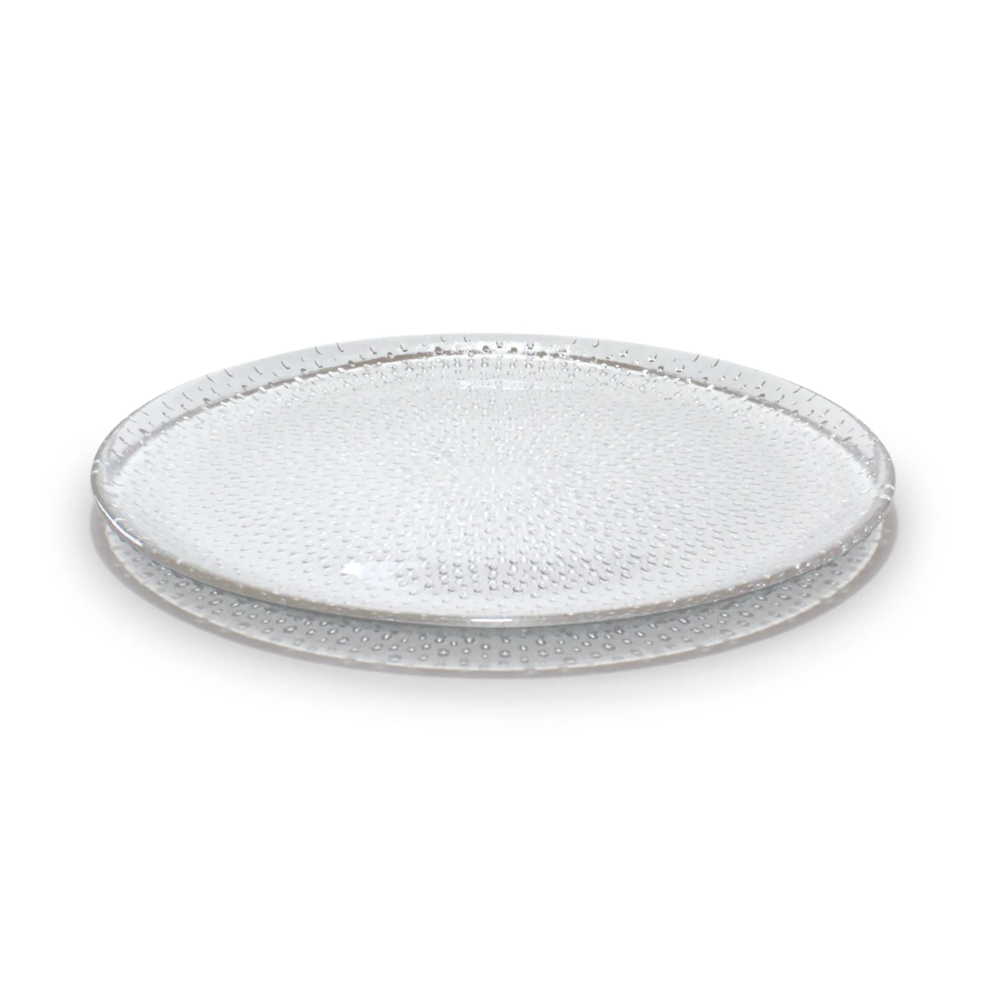 Raw glastallerken Ø22,5 cm, Klar Aida