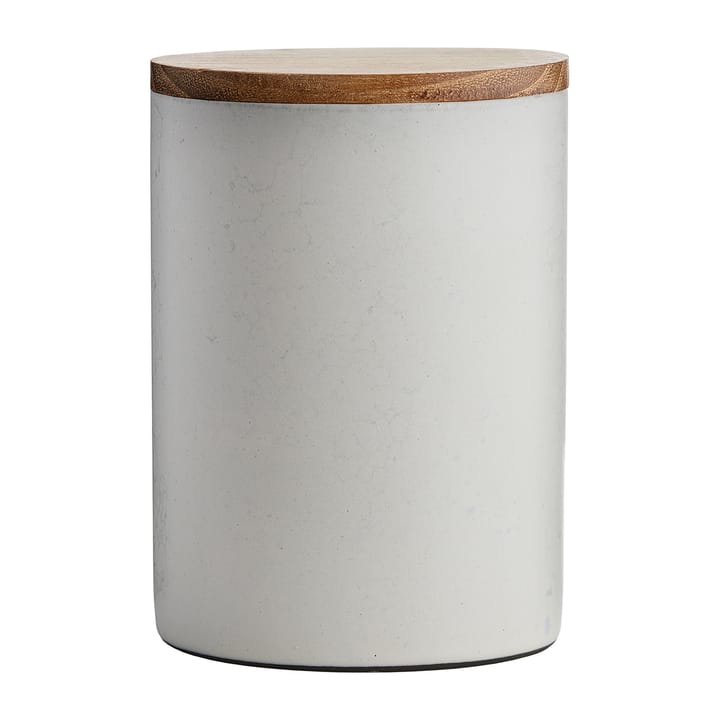 Raw opbevaringskrukke med låg 15 cm - Arctic white - Aida