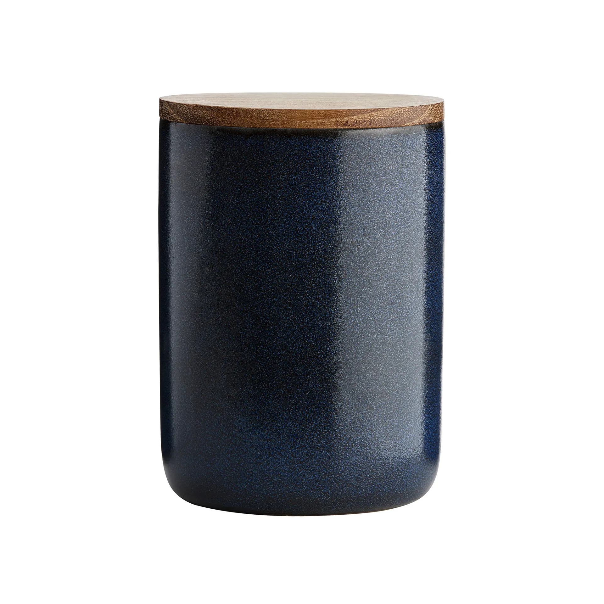 Raw opbevaringskrukke med låg 15 cm, Midnight blue Aida