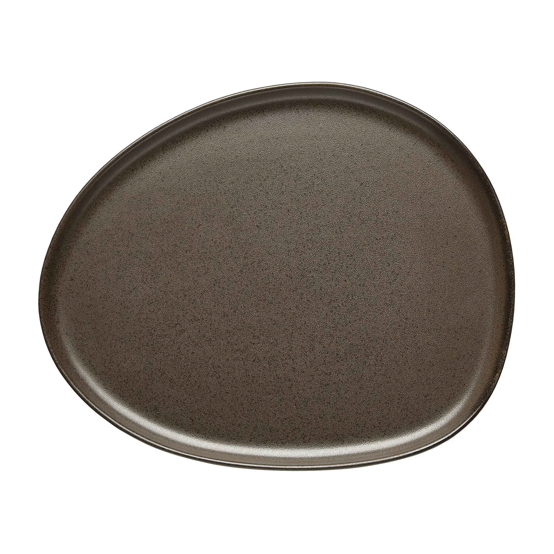 Raw Organic frokosttallerken 24x21 cm, Metallic Brown Aida