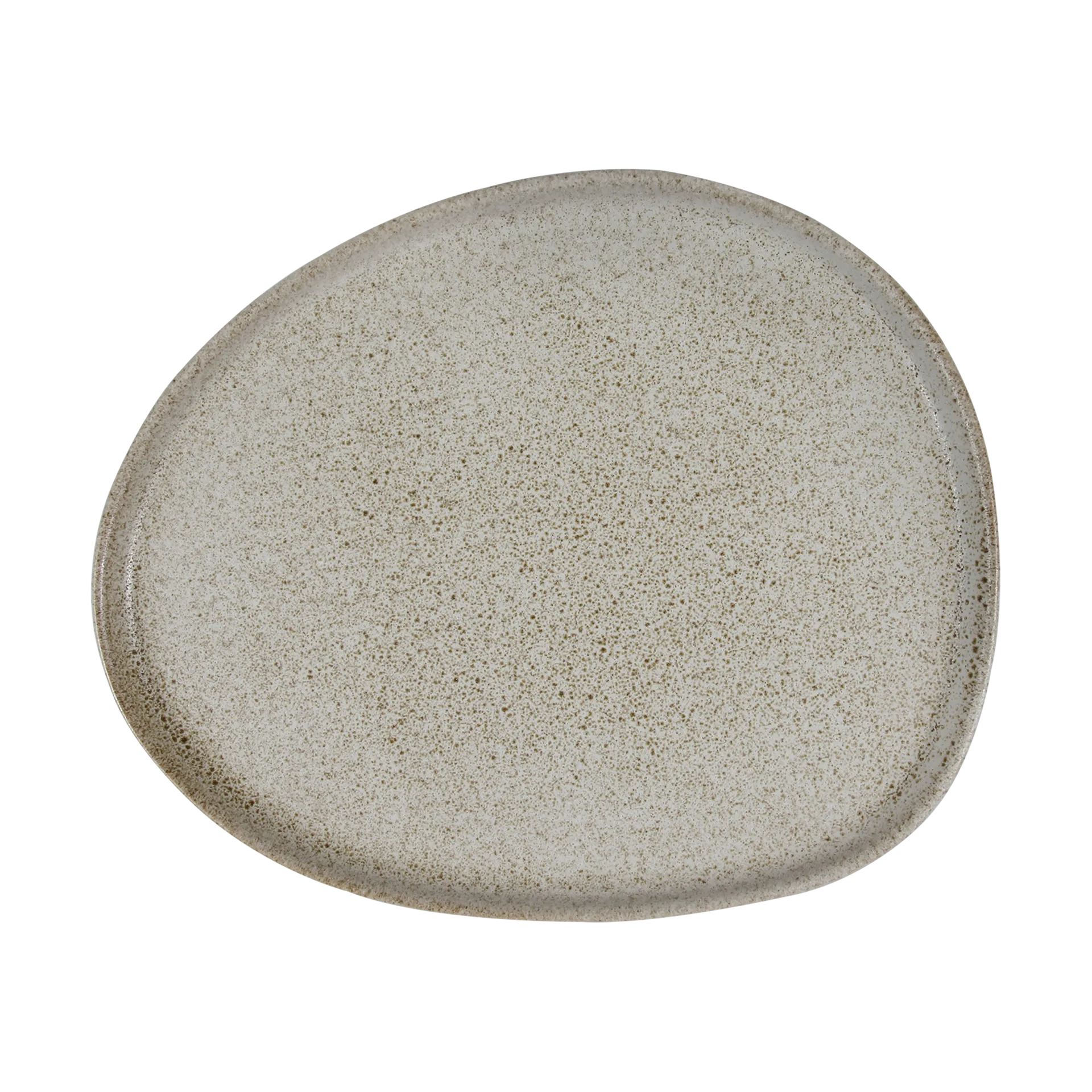 Raw Organic frokosttallerken 24x21 cm, Sandy beige Aida
