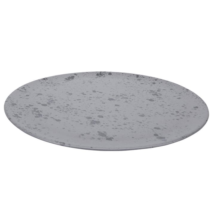 Raw serveringsfad Ø34 cm - grå med prikker - Aida