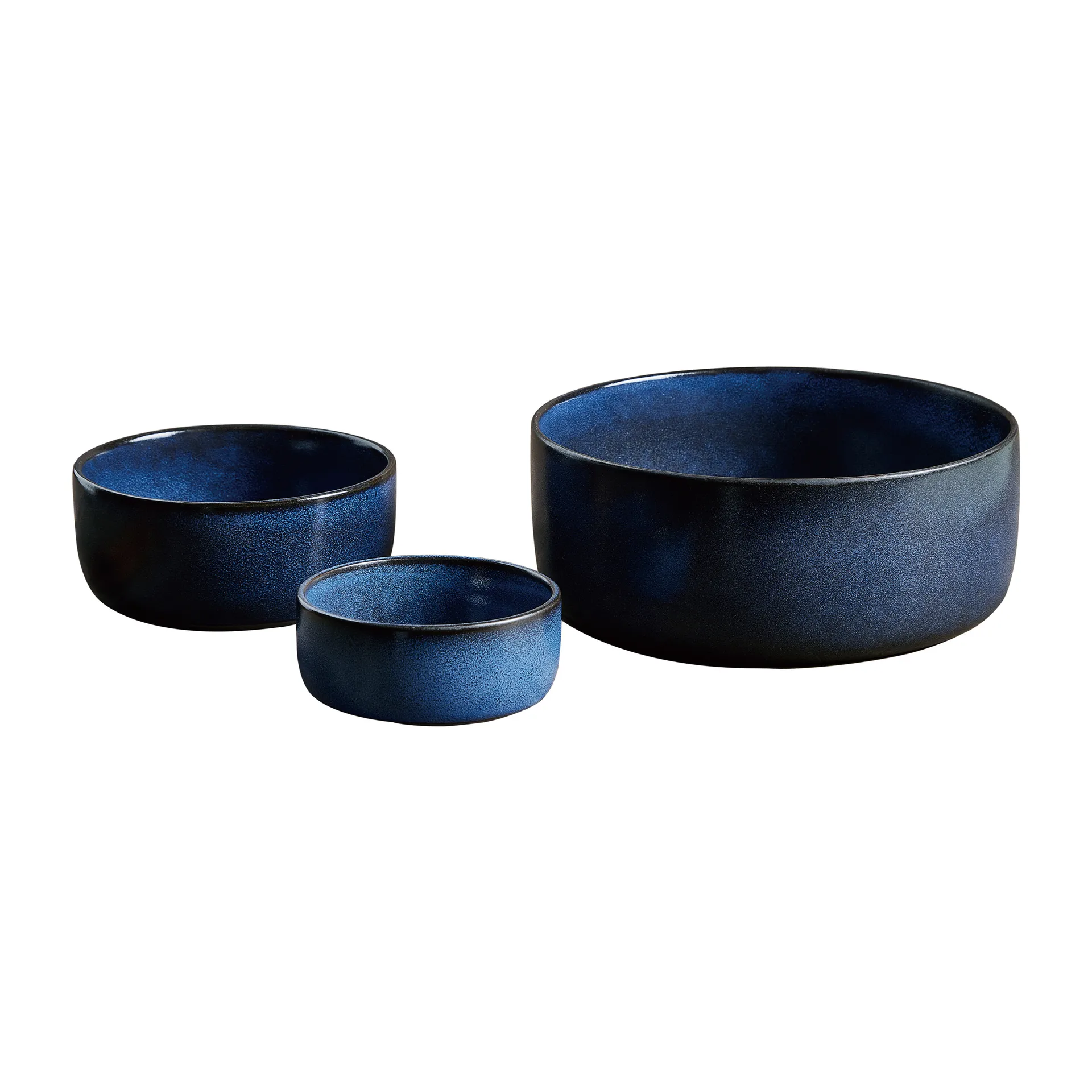 Raw skål 3 dele, Midnight blue Aida