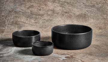 Raw skål 3 dele - Titanium Black - Aida