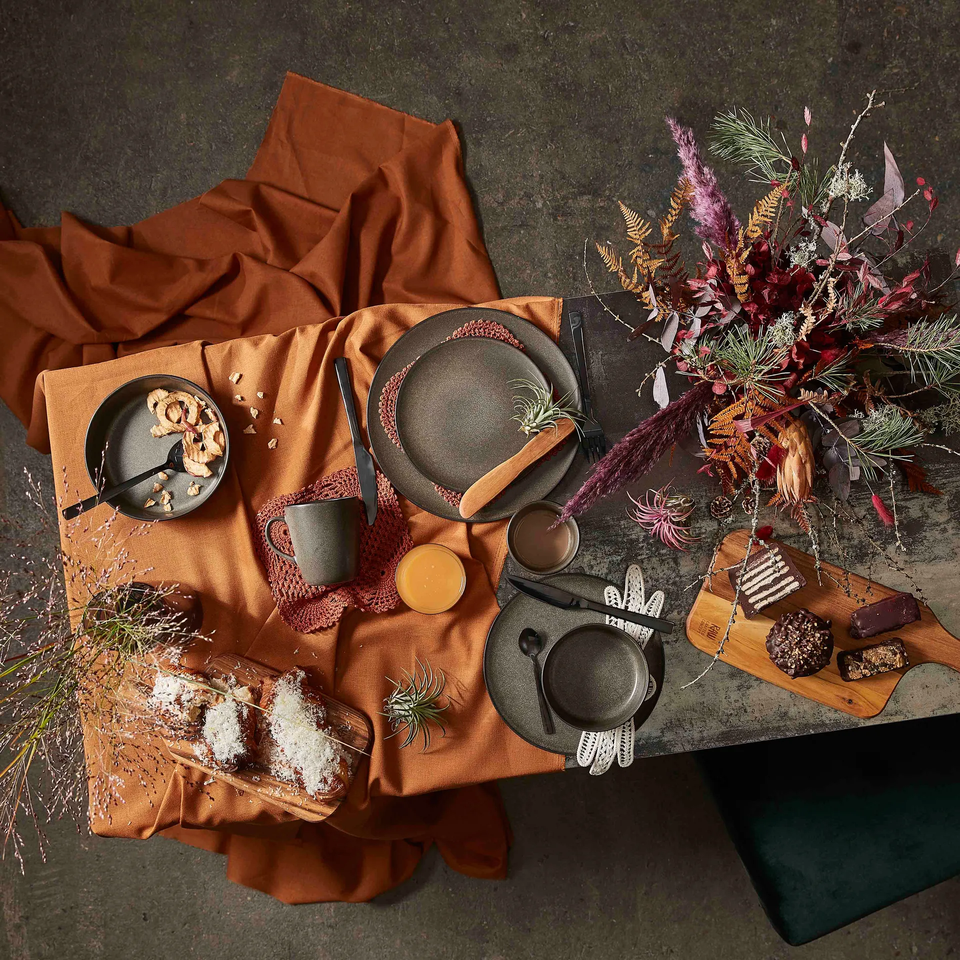 Raw suppetallerken Ø19,4 cm, Forest brown Aida