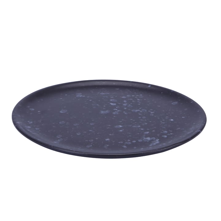 Raw tallerken Ø20 cm - sort med prikker - Aida