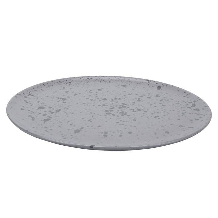 Raw tallerken Ø28 cm - grå med prikker - Aida