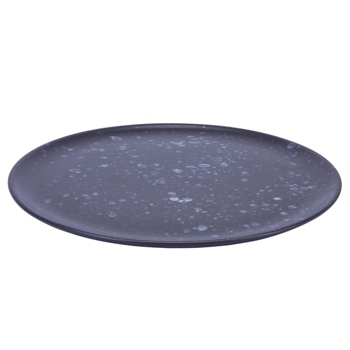 Raw tallerken Ø28 cm - sort med prikker - Aida