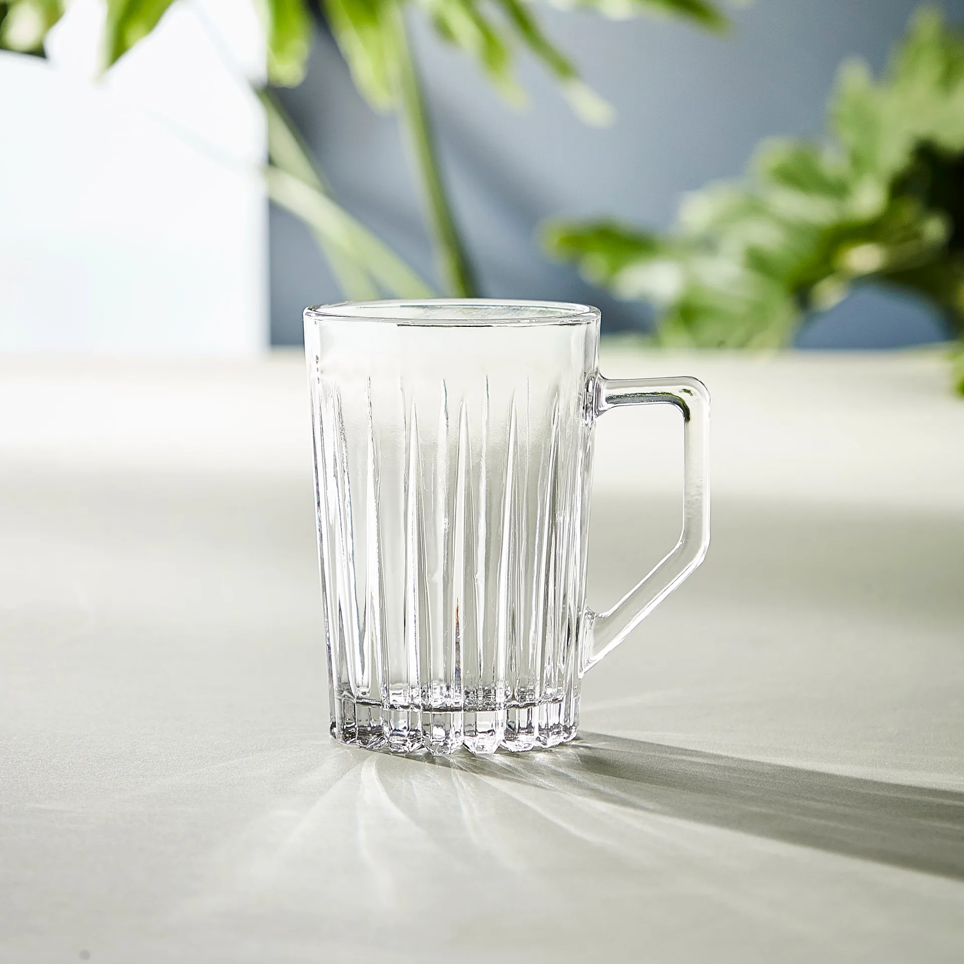 Relief glas med hank 4-pakke, Klar Aida