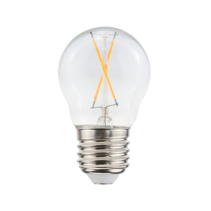 Airam Filament LED-globepære lyskilde - klar, ikke dæmpbar, 2-filament e27, 1w - Airam