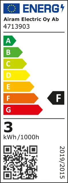Airam LED lyskilde G9 - Klar, dæmpbar, 2700K 300lm 3W - Airam