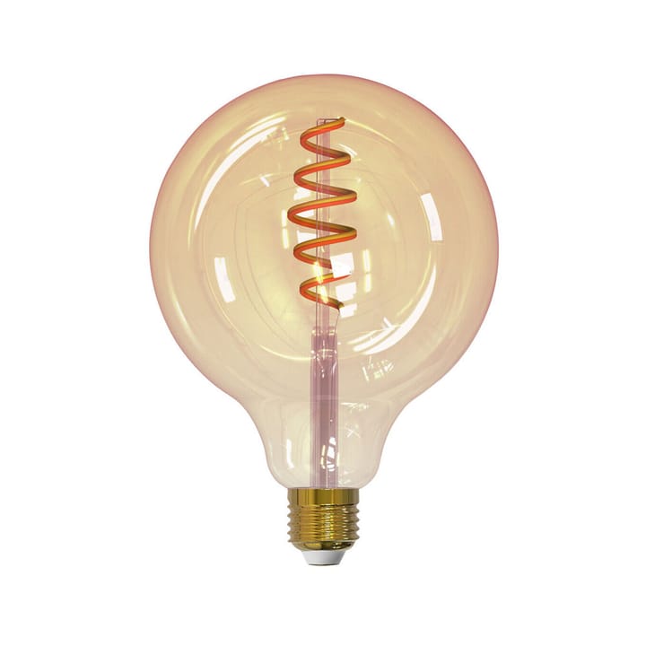 Airam Smarta Hemp Filament LED-globe lyskilde - amber, 125mm, spiral e27, 6w - Airam