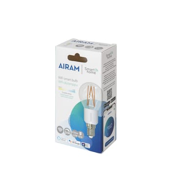 Airam Smarta Hemp Filament LED-globe lyskilde - klar e14, 5w - Airam