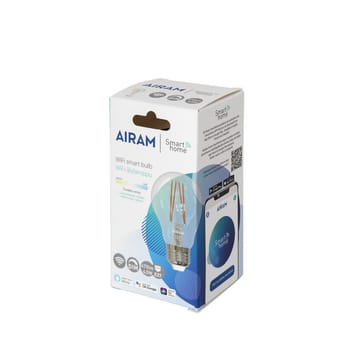 Airam Smarta Hemp Filament LED-normal lyskilde - klar e27, 5w - Airam
