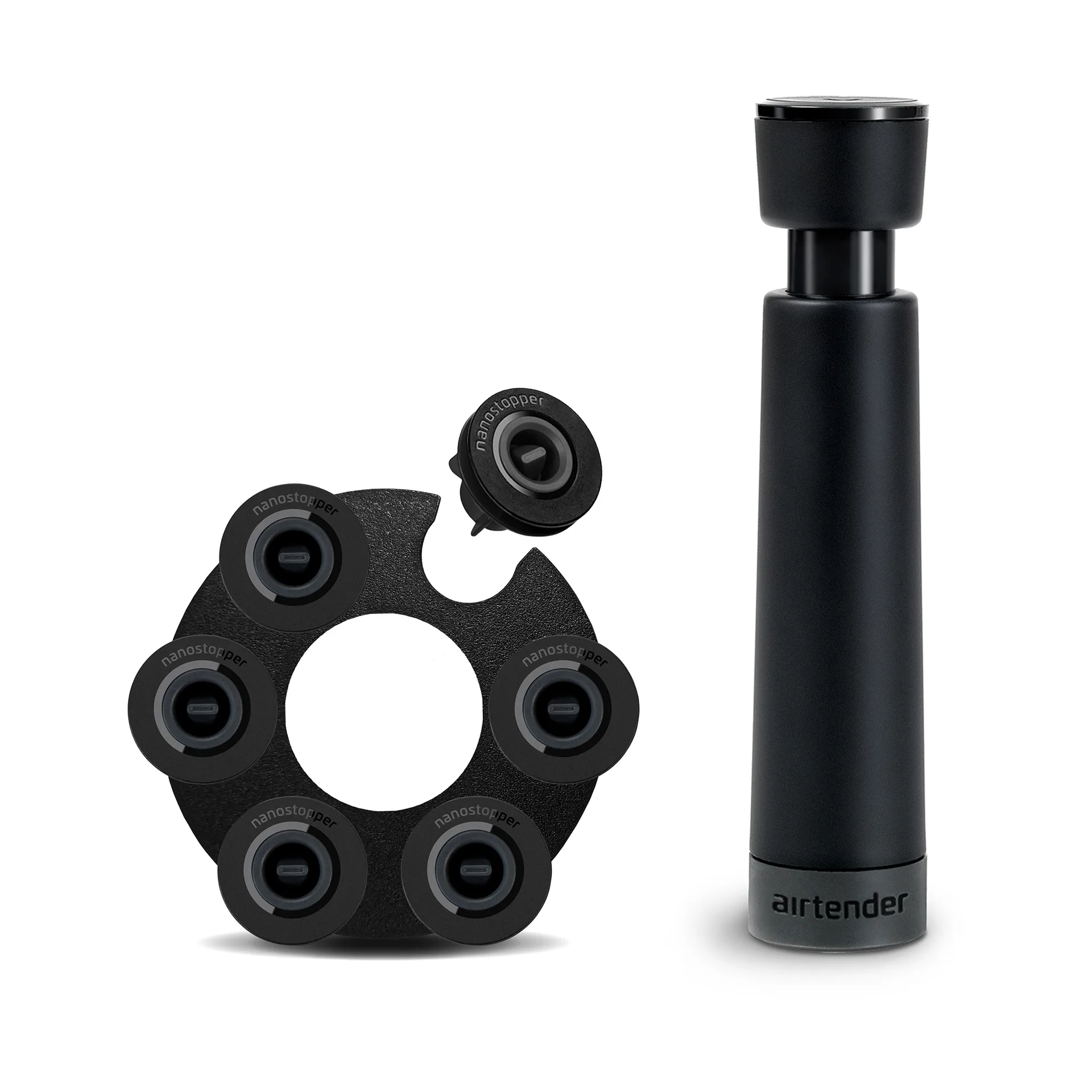 Airtender vakuumforsegler vin gavesæt, 6 stk. stoppers Airtender