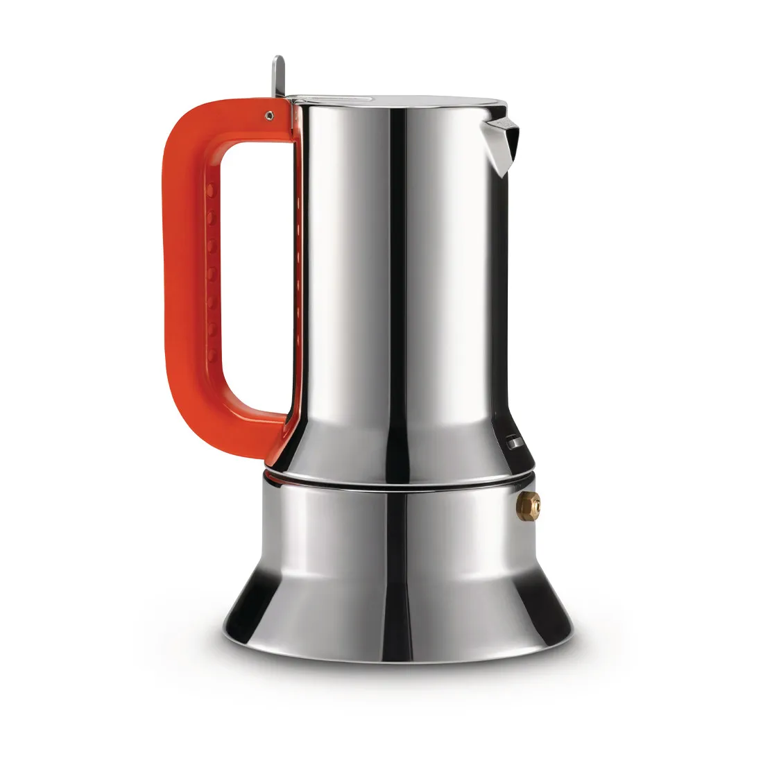 9090 manico forato espresso kaffebrygger, 3 kopper Alessi