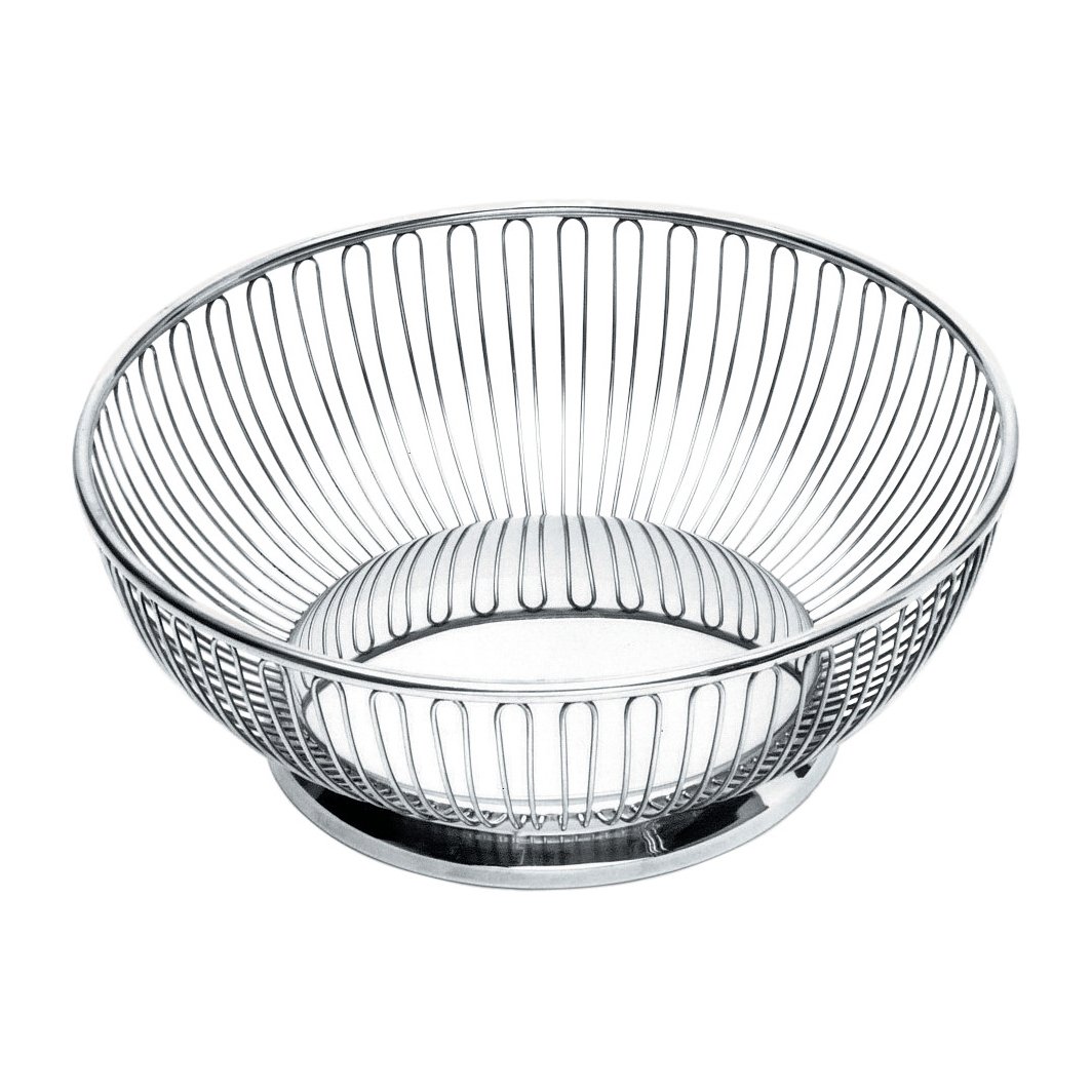 Alessi trådkurv Ø24,5 cm Rustfrit stål | Skandinavisk Design | Opbevaringskurve | Sølv