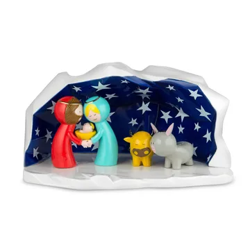 Happy Eternity baby krybbe med porcelænsfigurer - 1 sæt - Alessi