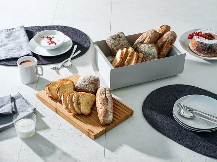 Mattina brødkasse 34 cm, Varmgrå/Bambus Alessi
