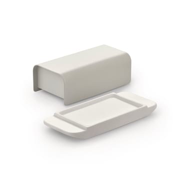 Mattina smørboks 9,5x21 cm - Varmgrå/Rustfrit stål - Alessi
