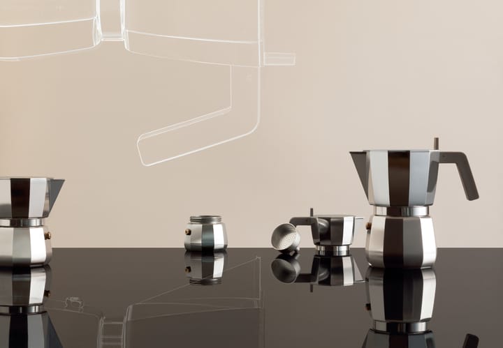 Moka espresso kaffebrygger induktion, 9 kopper Alessi