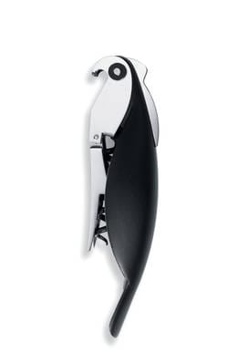 Parrot Proptrækker 13x3 cm - Sort - Alessi