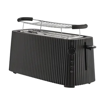 Plissé brødrister dobbelt - Sort - Alessi