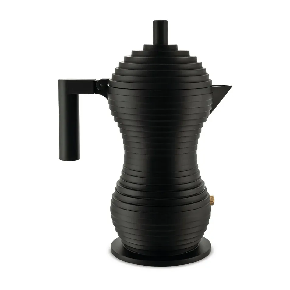 Pulcina espressomaskine sort, 15 cl, 3 kopper Alessi