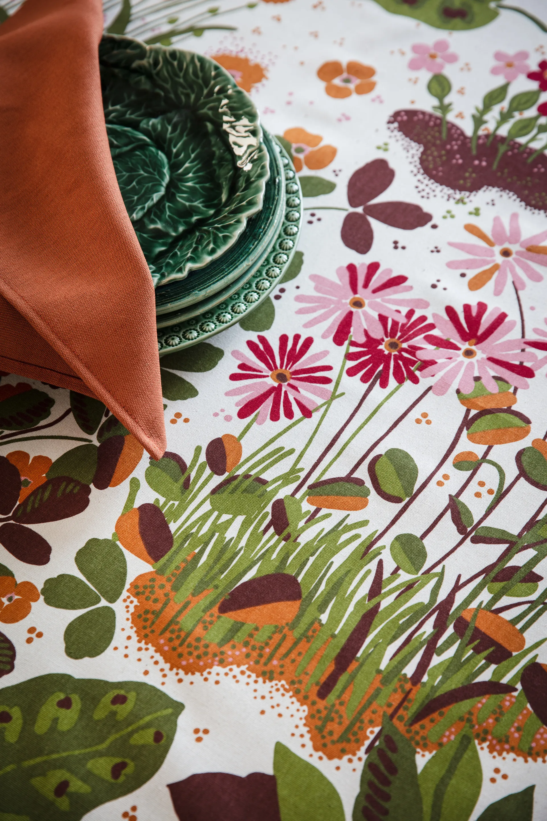 Ailanthus stof, Flerfarvet Almedahls