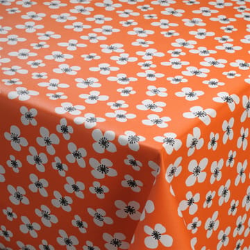 Belle Amie tekstil orange - orange-hvid - Almedahls