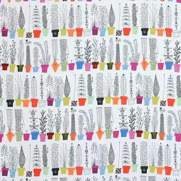 Italiensk blomsterhylde voksdug - multi - Almedahls