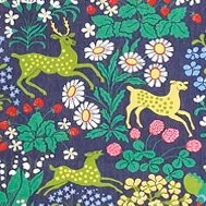 Jakten tekstil, blå Almedahls