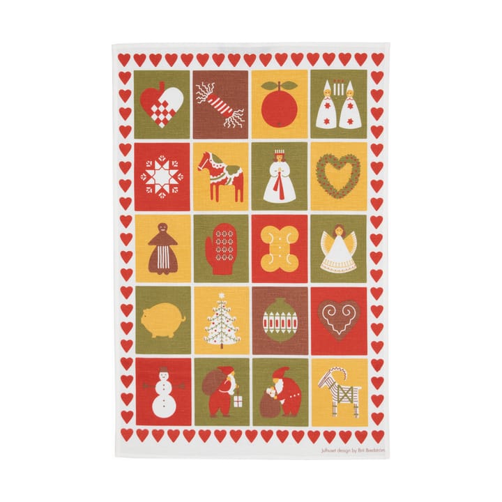 Julhuset viskestykke - 47x70 cm - Almedahls