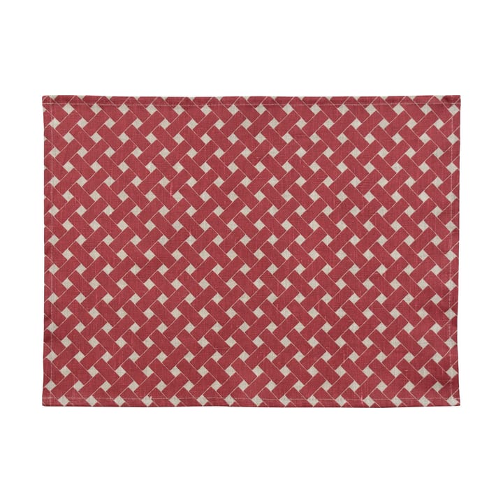 Korg dækkeserviet 34x45 cm 2-pak - Rød - Almedahls