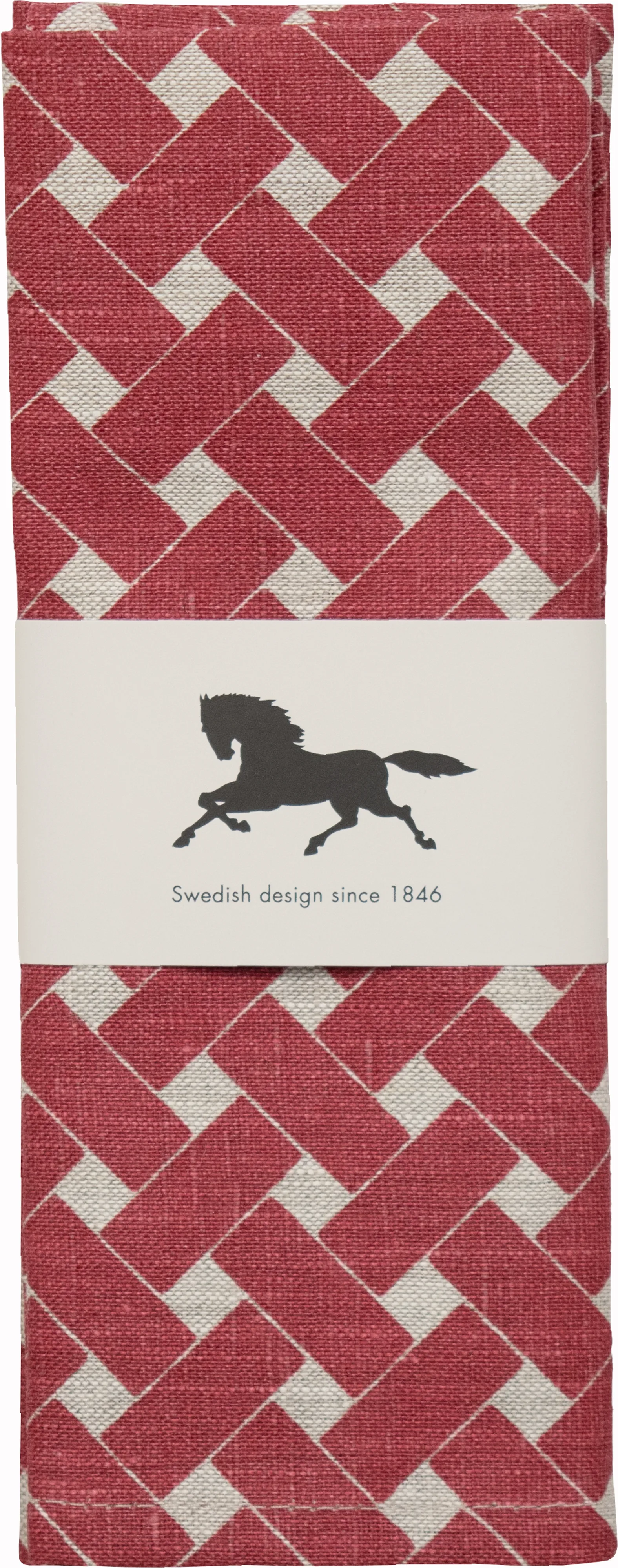 Korg dækkeserviet 34x45 cm 2-pak, Rød Almedahls