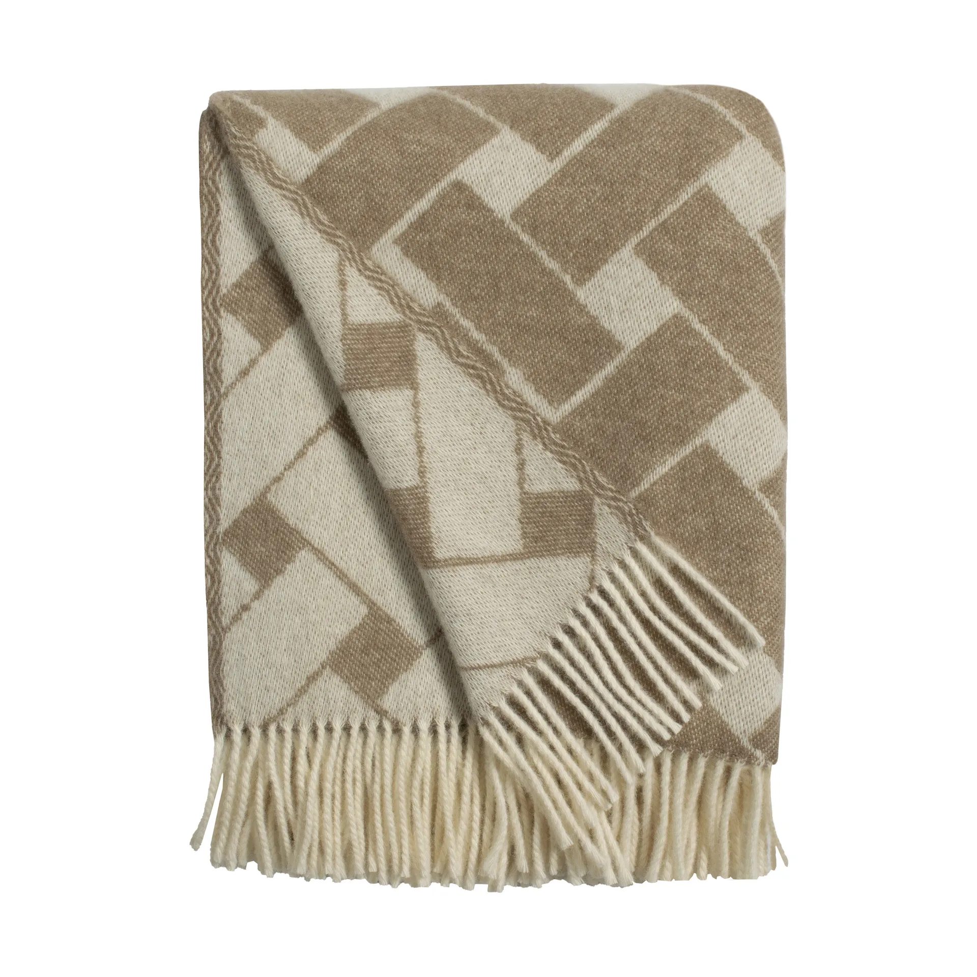 Korg plaid 130x170 cm, Brun-offwhite Almedahls