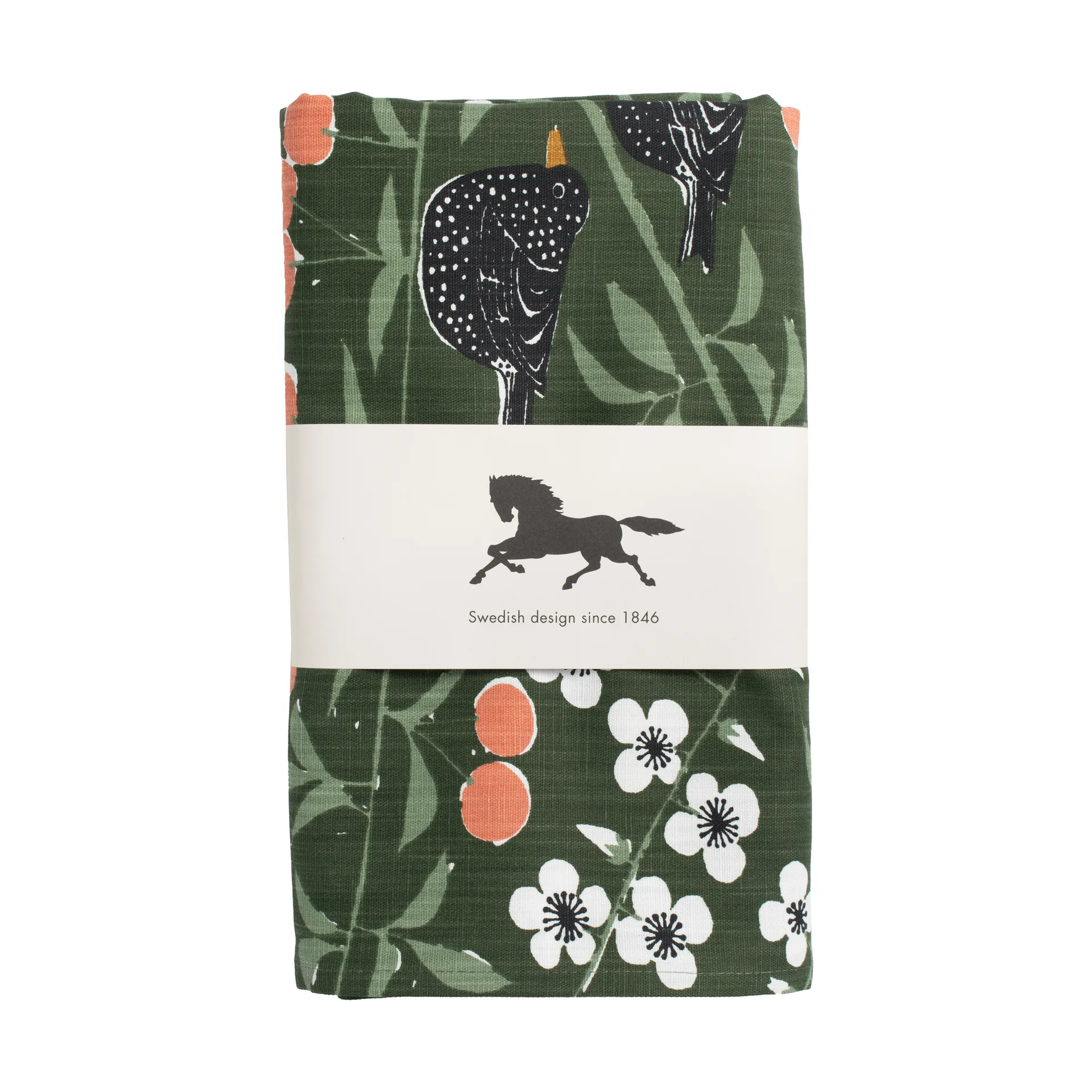 Körsbärsträdgården dug, Mørkegrøn, 145x250 cm Almedahls