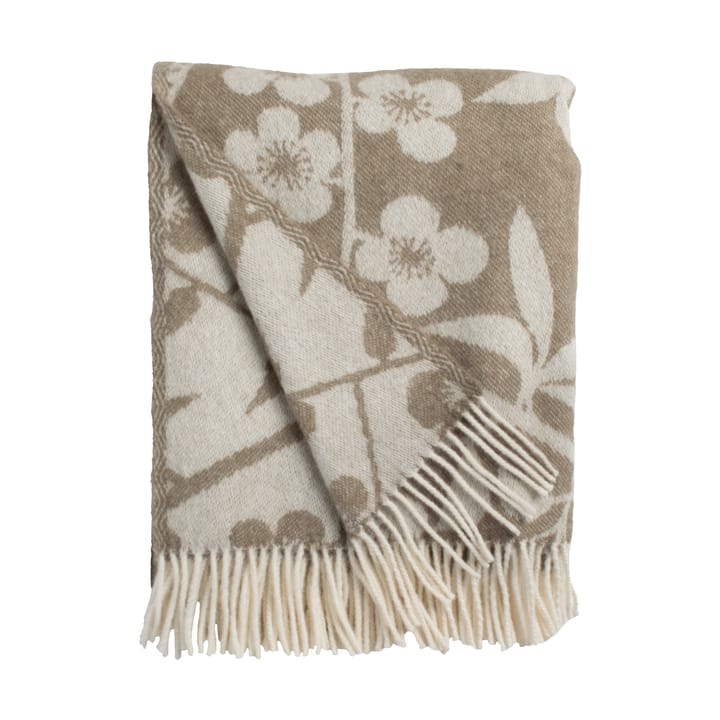 Körsbärsträdgården plaid 130x170 cm - Brun-offwhite - Almedahls