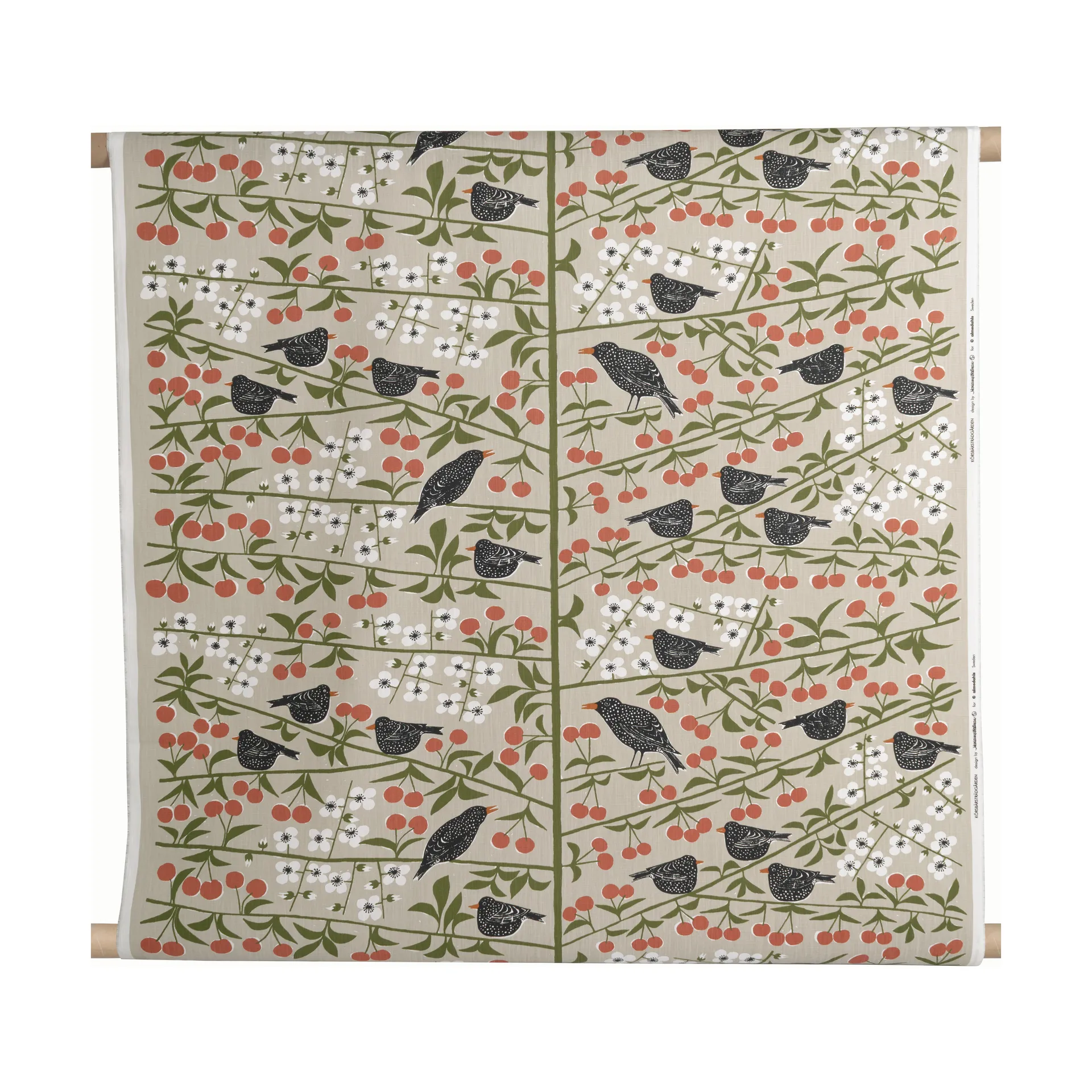 Körsbärsträdgården tekstil, Beige Almedahls