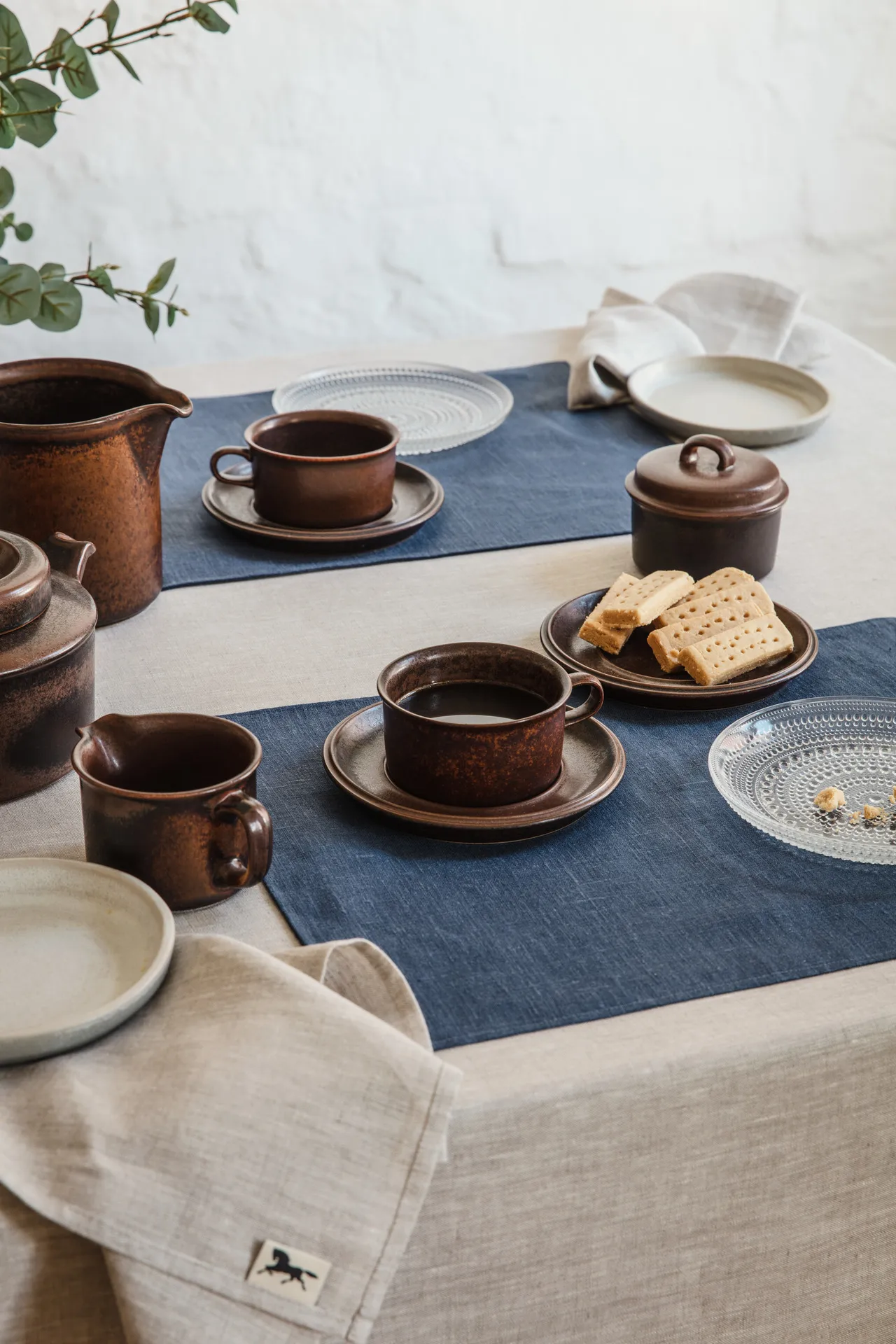 Linne borddug 145x300 cm, Natur Almedahls